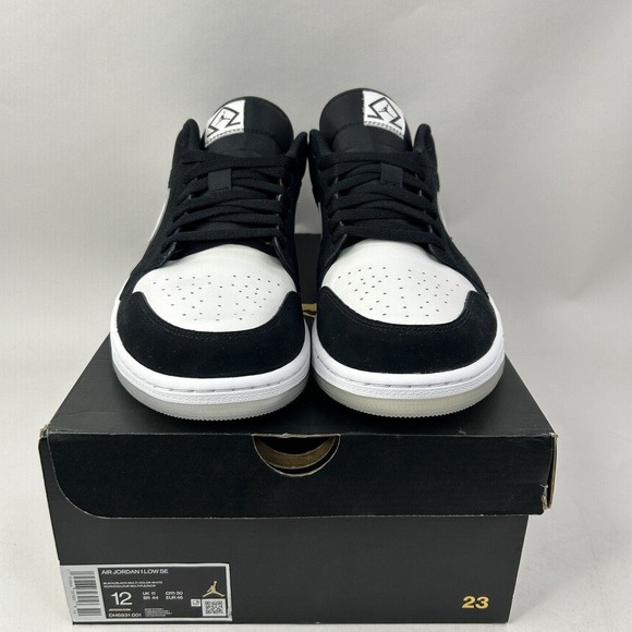 Nike Shoes Air Jordan 1 Low SE Retro “Diamond Shorts/Black White” 2024 - Picture 3 of 6